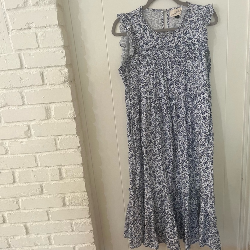 Universal Thread Blue Floral Maxi Dress